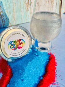 Glitter Bombs with silver glitter