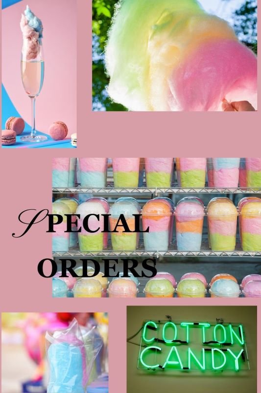 cotton candy collage